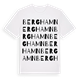 White t-shirt med Berghamn ordlek t-shirt