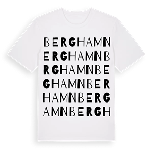 Berghamn ordlek t-shirt – ekologisk bomull t-shirt från Pinshirt