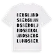 White t-shirt med Berglunds ordlek t-shirt