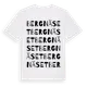 White t-shirt med Bergnäset ordlek t-shirt