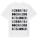 White t-shirt med Bergnäsudden ordlek t-shirt