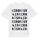 White t-shirt med Bergnäsviken ordlek t-shirt