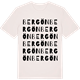 Vintage White t-shirt med Bergön ordlek t-shirt
