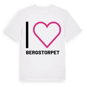 Jag älskar Bergstorpet t-shirt stort tryck – ekologisk bomull t-shirt från Pinshirt