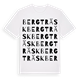 White t-shirt med Bergträsk ordlek t-shirt