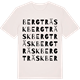 Vintage White t-shirt med Bergträsk ordlek t-shirt