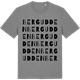 Mid Heather Gray t-shirt med Bergudden ordlek t-shirt
