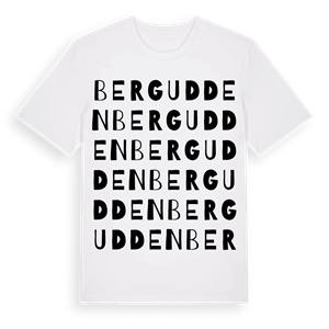 Bergudden ordlek t-shirt – ekologisk bomull t-shirt från Pinshirt