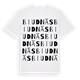 White t-shirt med Biudnäs ordlek t-shirt