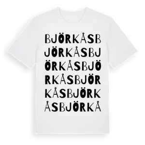 Björkås ordlek t-shirt – ekologisk bomull t-shirt från Pinshirt