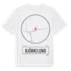 White t-shirt med Björkelund t-shirt
