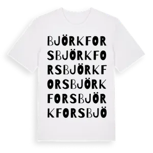 Björkfors ordlek t-shirt – ekologisk bomull t-shirt från Pinshirt