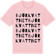Pink Cotton t-shirt med Björkvattnet ordlek t-shirt