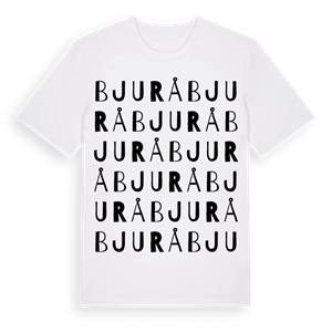 Bjurå ordlek t-shirt – ekologisk bomull t-shirt från Pinshirt
