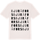 Vintage White t-shirt med Bjuråfors ordlek t-shirt