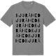 Mid Heather Gray t-shirt med Bjuråhed ordlek t-shirt