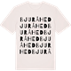 Vintage White t-shirt med Bjuråhed ordlek t-shirt