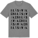 Mid Heather Gray t-shirt med Bläsaviken ordlek t-shirt