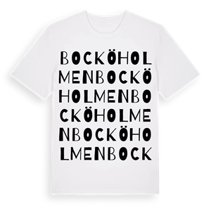 Bocköholmen ordlek t-shirt – ekologisk bomull t-shirt från Pinshirt