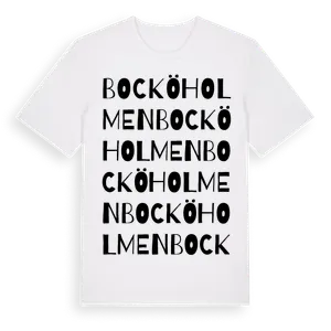Bocköholmen ordlek t-shirt – ekologisk bomull t-shirt från Pinshirt