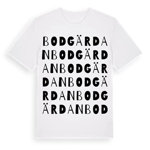 Bodgärdan ordlek t-shirt – ekologisk bomull t-shirt från Pinshirt