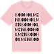 Pink Cotton t-shirt med Bodholmen ordlek t-shirt
