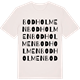 Vintage White t-shirt med Bodholmen ordlek t-shirt