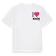 White t-shirt med Jag älskar Bodön t-shirt litet tryck