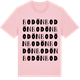 Pink Cotton t-shirt med Bodön ordlek t-shirt