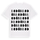 White t-shirt med Bodön ordlek t-shirt