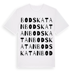 Bodskatan ordlek t-shirt – ekologisk bomull t-shirt från Pinshirt