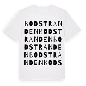 Bodstranden ordlek t-shirt – ekologisk bomull t-shirt från Pinshirt