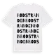 White t-shirt med Bodstranden ordlek t-shirt