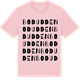 Pink Cotton t-shirt med Bodudden ordlek t-shirt