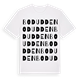 White t-shirt med Bodudden ordlek t-shirt