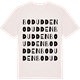 Vintage White t-shirt med Bodudden ordlek t-shirt