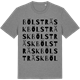 Mid Heather Gray t-shirt med Bölsträsk ordlek t-shirt