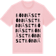 Pink Cotton t-shirt med Bönnäset ordlek t-shirt