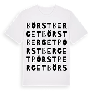 Börstberget ordlek t-shirt – ekologisk bomull t-shirt från Pinshirt
