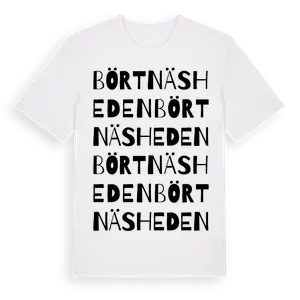 Börtnäsheden ordlek t-shirt – ekologisk bomull t-shirt från Pinshirt