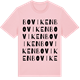 Pink Cotton t-shirt med Boviken ordlek t-shirt
