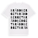 White t-shirt med Brändberget ordlek t-shirt