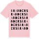 Pink Cotton t-shirt med Branders ordlek t-shirt