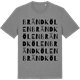 Mid Heather Gray t-shirt med Brändkölen ordlek t-shirt
