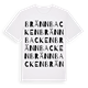 White t-shirt med Brännbacken ordlek t-shirt