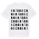White t-shirt med Brännberg ordlek t-shirt