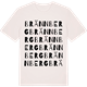 Vintage White t-shirt med Brännberg ordlek t-shirt
