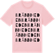 Pink Cotton t-shirt med Brännheden ordlek t-shirt