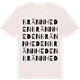 Vintage White t-shirt med Brännheden ordlek t-shirt
