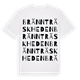 White t-shirt med Brännträskheden ordlek t-shirt